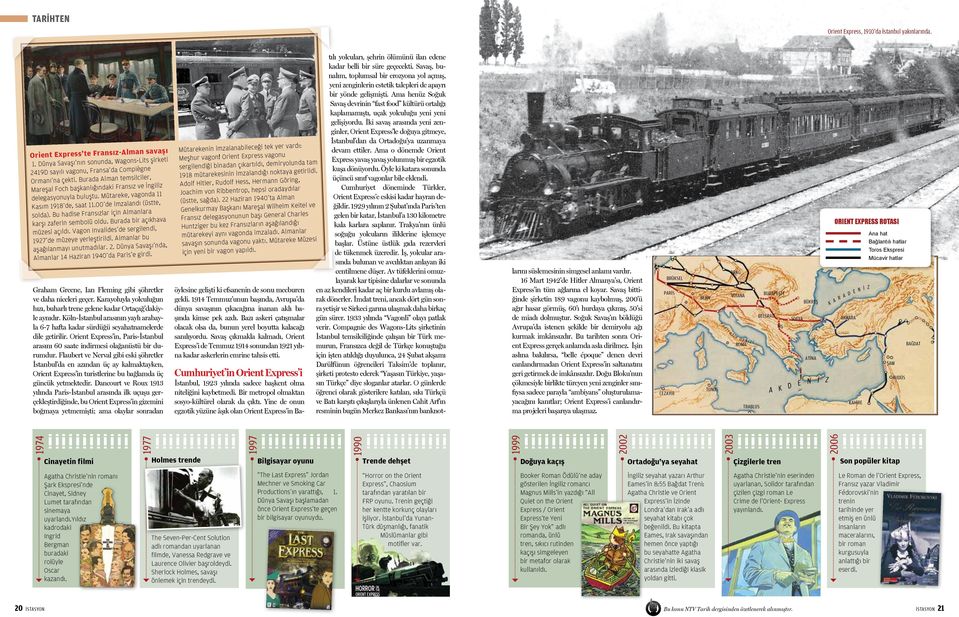 2003 TRABLUS 2002 larını süslemesinin simgesel anlamı vardır. 16 Mart 1942 de Hitler Almanya sı, Orient Express in tüm ağlarına el koyar.