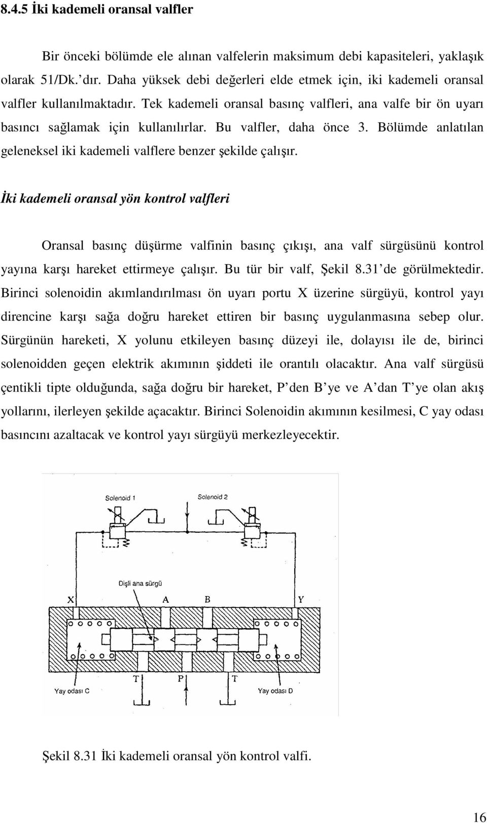 Bu valfler, daha önce 3. Bölümde anlatılan geleneksel iki kademeli valflere benzer şekilde çalışır.