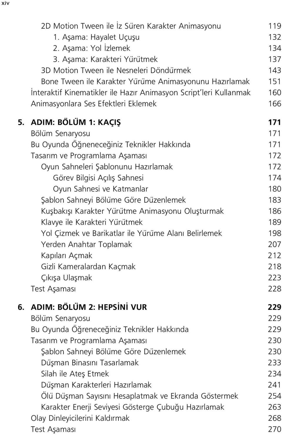 160 Animasyonlara Ses Efektleri Eklemek 166 5.