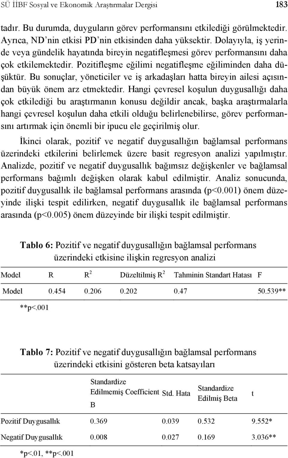 Bu sonuçlar, yöneticiler ve iş arkadaşları hatta bireyin ailesi açısından büyük önem arz etmektedir.