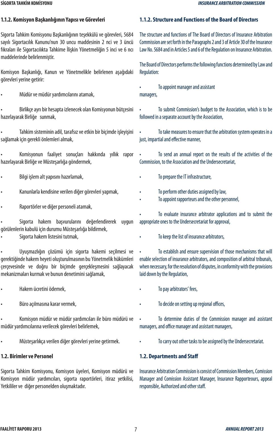 Sigortacılıkta Tahkime İlişkin Yönetmeliğin 5 inci ve 6 ncı maddelerinde belirlenmiştir.