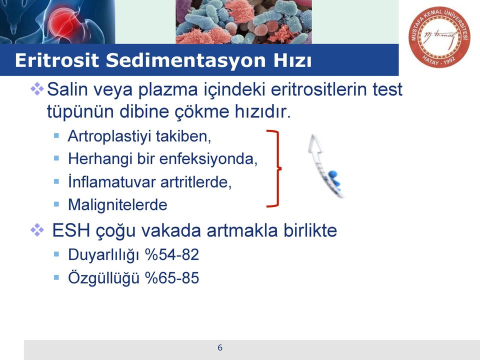 Artroplastiyi takiben, Herhangi bir enfeksiyonda, İnflamatuvar