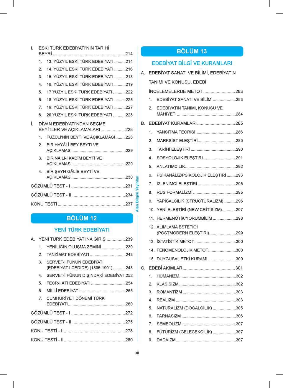 DİVAN EDEBİYATI'NDAN SEÇME BEYİTLER VE AÇIKLAMALARI...228 1. FUZÛLÎ'NİN BEYTİ VE AÇIKLAMASI...228 2. BİR HAYÂLÎ BEY BEYTİ VE AÇIKLAMASI...229 3. BİR NÂİLÎ-İ KADÎM BEYTİ VE AÇIKLAMASI...229 4.