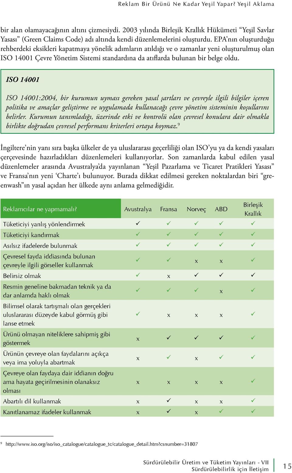 EPA nın oluşturduğu rehberdeki eksikleri kapatmaya yönelik adımların atıldığı ve o zamanlar yeni oluşturulmuş olan ISO 14001 Çevre Yönetim Sistemi standardına da atıflarda bulunan bir belge oldu.