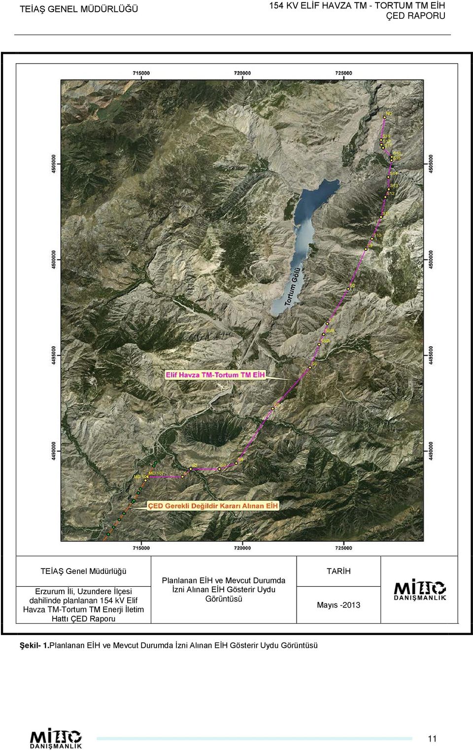 Mevcut Durumda İzni Alınan EİH Gösterir Uydu Görüntüsü TARİH Mayıs -2013