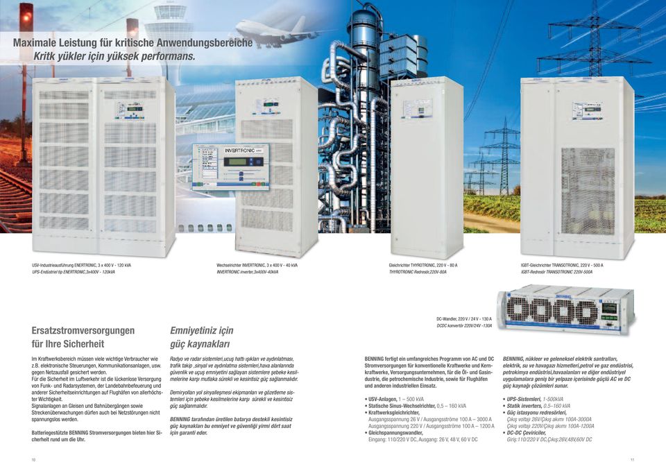 inverter,3x400v-40kva Gleichrichter THYROTRONIC, 220 V - 80 A THYROTRONIC Redresör,220V-80A IGBT-Gleichrichter TRANSOTRONIC, 220 V - 500 A IGBT-Redresör TRANSOTRONIC 220V-500A DC-Wandler, 220 V / 24