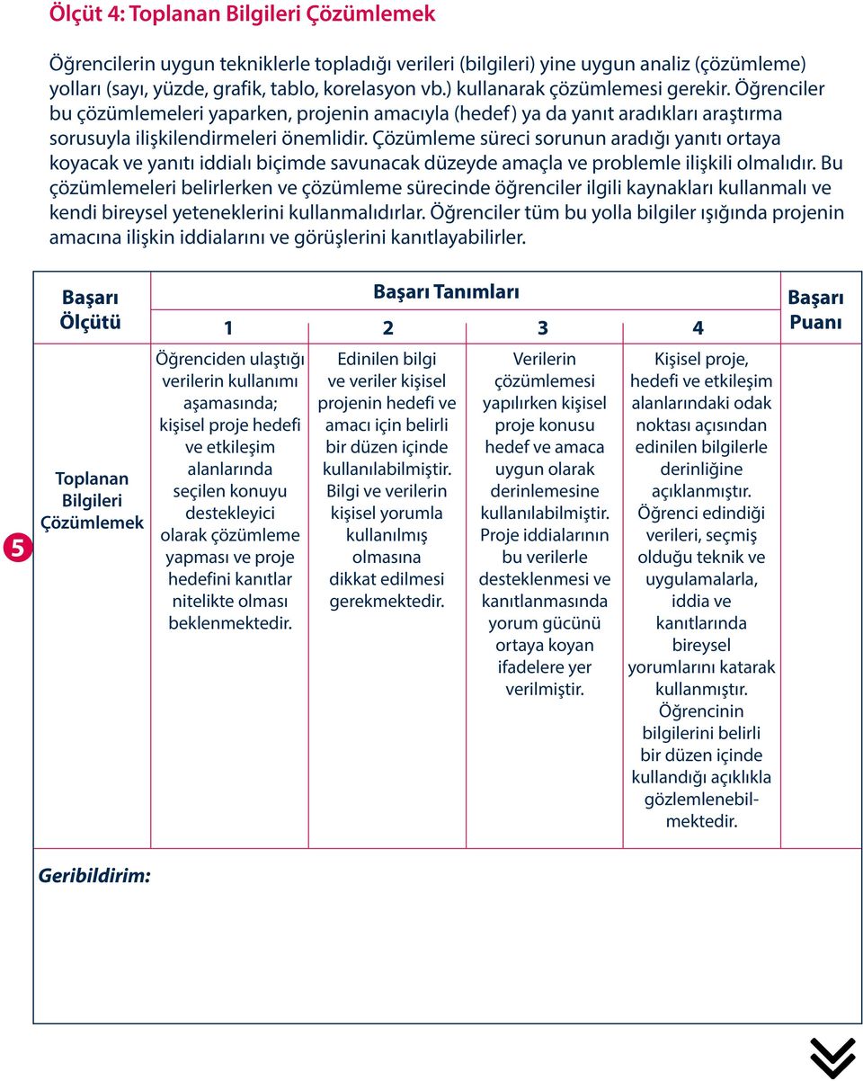 Çözümleme süreci sorunun aradığı yanıtı ortaya koyacak ve yanıtı iddialı biçimde savunacak düzeyde amaçla ve problemle ilişkili olmalıdır.