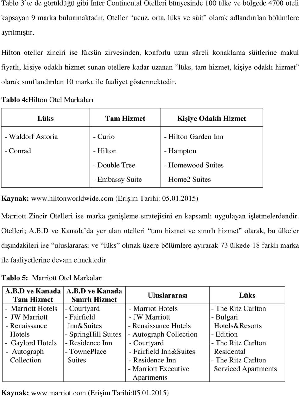 Hilton oteller zinciri ise lüksün zirvesinden, konforlu uzun süreli konaklama süitlerine makul fiyatlı, kişiye odaklı hizmet sunan otellere kadar uzanan lüks, tam hizmet, kişiye odaklı hizmet olarak