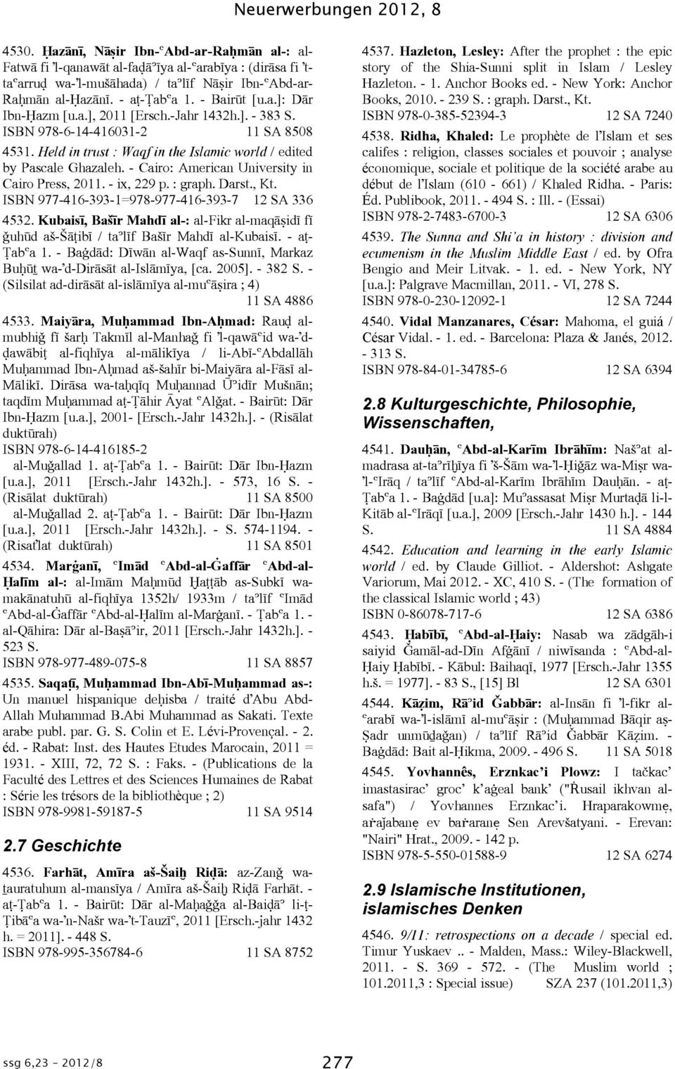 - Cairo: American University in Cairo Press, 2011. - ix, 229 p. : graph. Darst., Kt. ISBN 977-416-393-1=978-977-416-393-7 12 SA 336 4532.