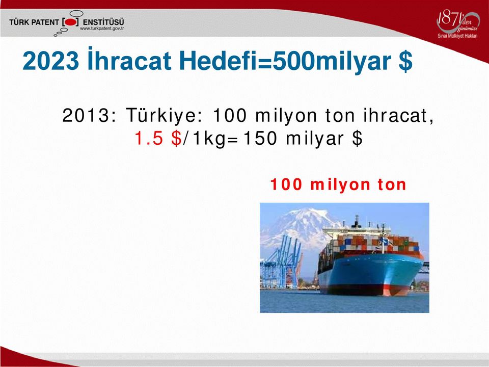 Türkiye: 100 milyon ton