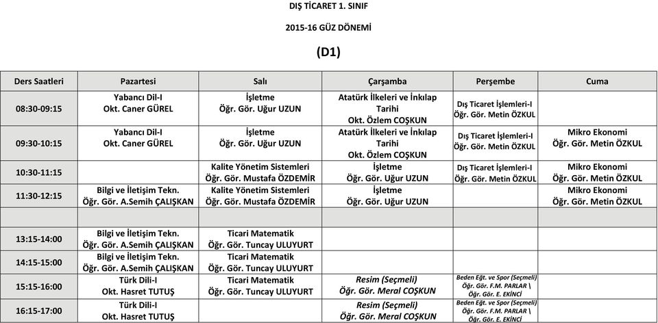 İşletme Dış Ticaret İşlemleri I Dış Ticaret İşlemleri I Dış Ticaret İşlemleri I Mikro