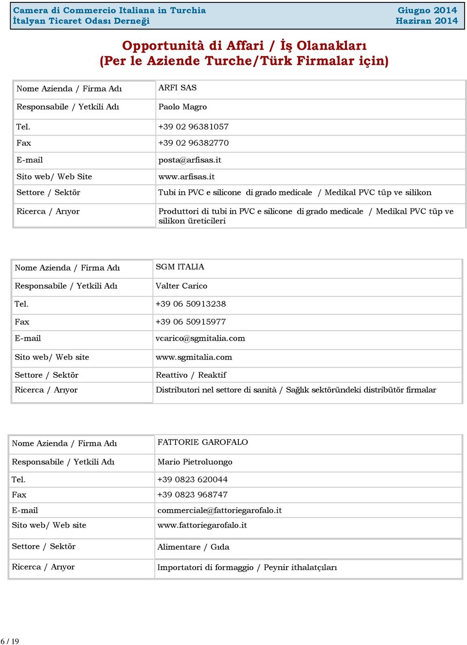 it Tubi in PVC e silicone di grado medicale / Medikal PVC tüp ve silikon Produttori di tubi in PVC e silicone di grado medicale / Medikal PVC tüp ve silikon üreticileri SGM ITALIA Valter