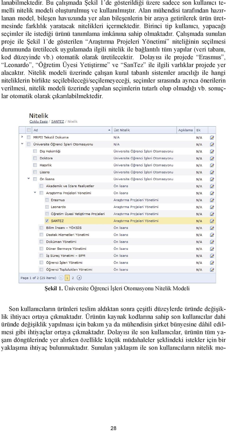 Birinci tip kullanıcı, yapacağı seçimler ile istediği ürünü tanımlama imkânına sahip olmaktadır.