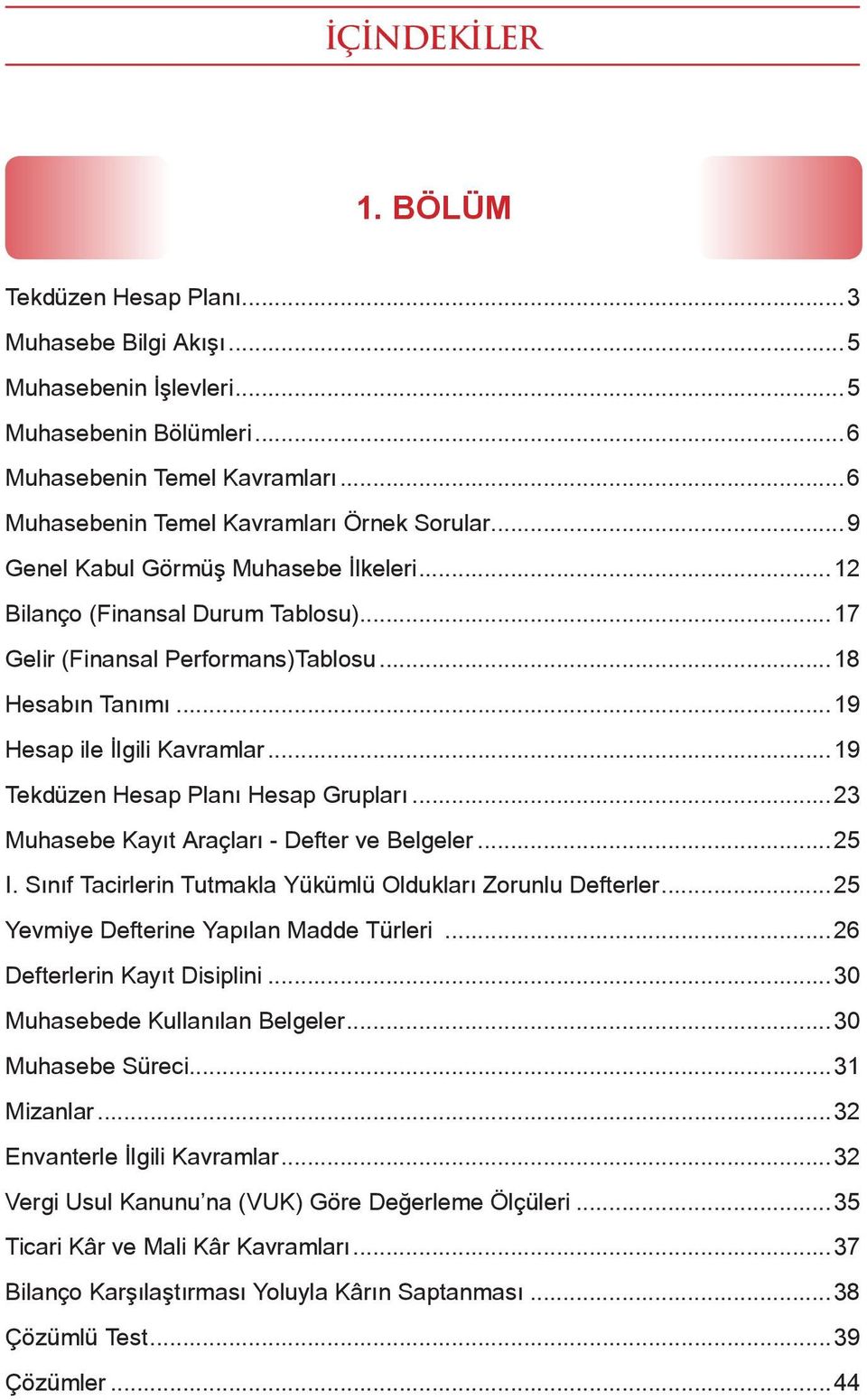 ..19 Tekdüzen Hesap Planı Hesap Grupları...23 Muhasebe Kayıt Araçları - Defter ve Belgeler...25 I. Sınıf Tacirlerin Tutmakla Yükümlü Oldukları Zorunlu Defterler.