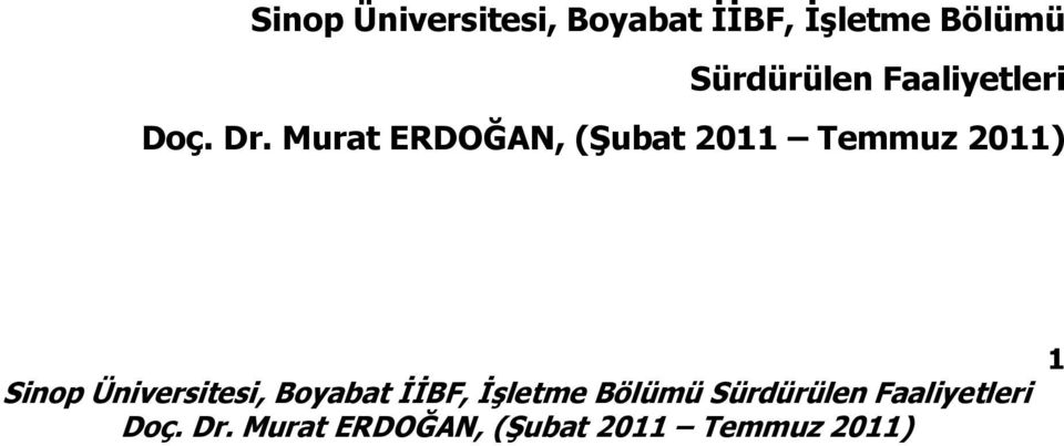 Boyabat İİBF,