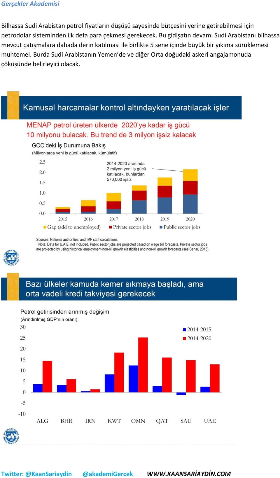 Bu gidişatın devamı Sudi Arabistanı bilhassa mevcut çatışmalara dahada derin katılması ile birlikte 5