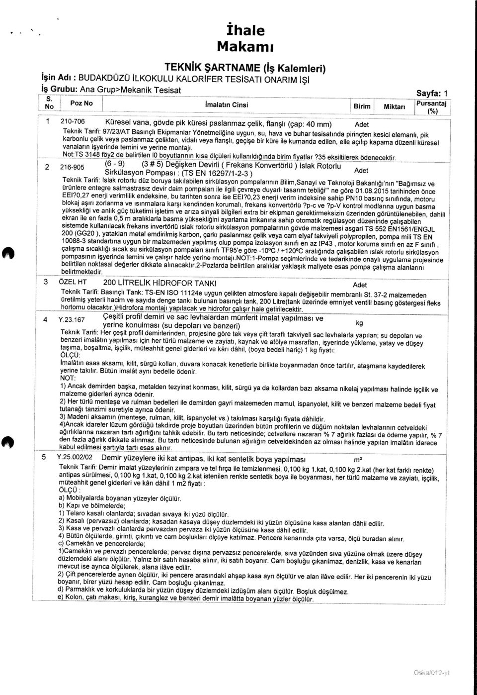 bir küre ile kumanda edilen, elle açılıp kapama düzenli küresel vanaların işyerinde temini ve yerine mntajı. Nl:TŞ.1..4? föy? de...e.lirtile.n.19yutl.clrınl rı... I.sCl..(jlçüIe.rilJllClrı.