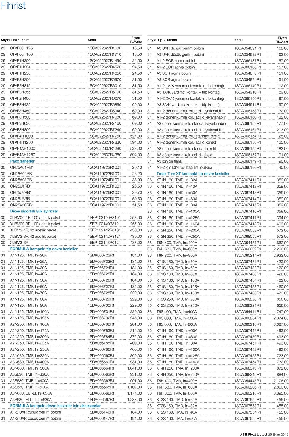 1SCA022627R6940 69,00 29 OFAF3H500 1SCA022627R7080 69,00 29 OFAF3H630 1SCA022627R7160 69,00 29 OFAF3H800 1SCA022627R7240 69,00 29 OFAF4H1000 1SCA022627R7750 527,00 29 OFAF4H1250 1SCA022627R7830