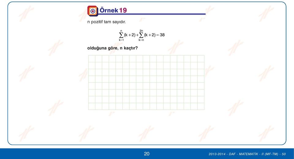 n k1 2n (k 2) (k 2) 38 kn 20