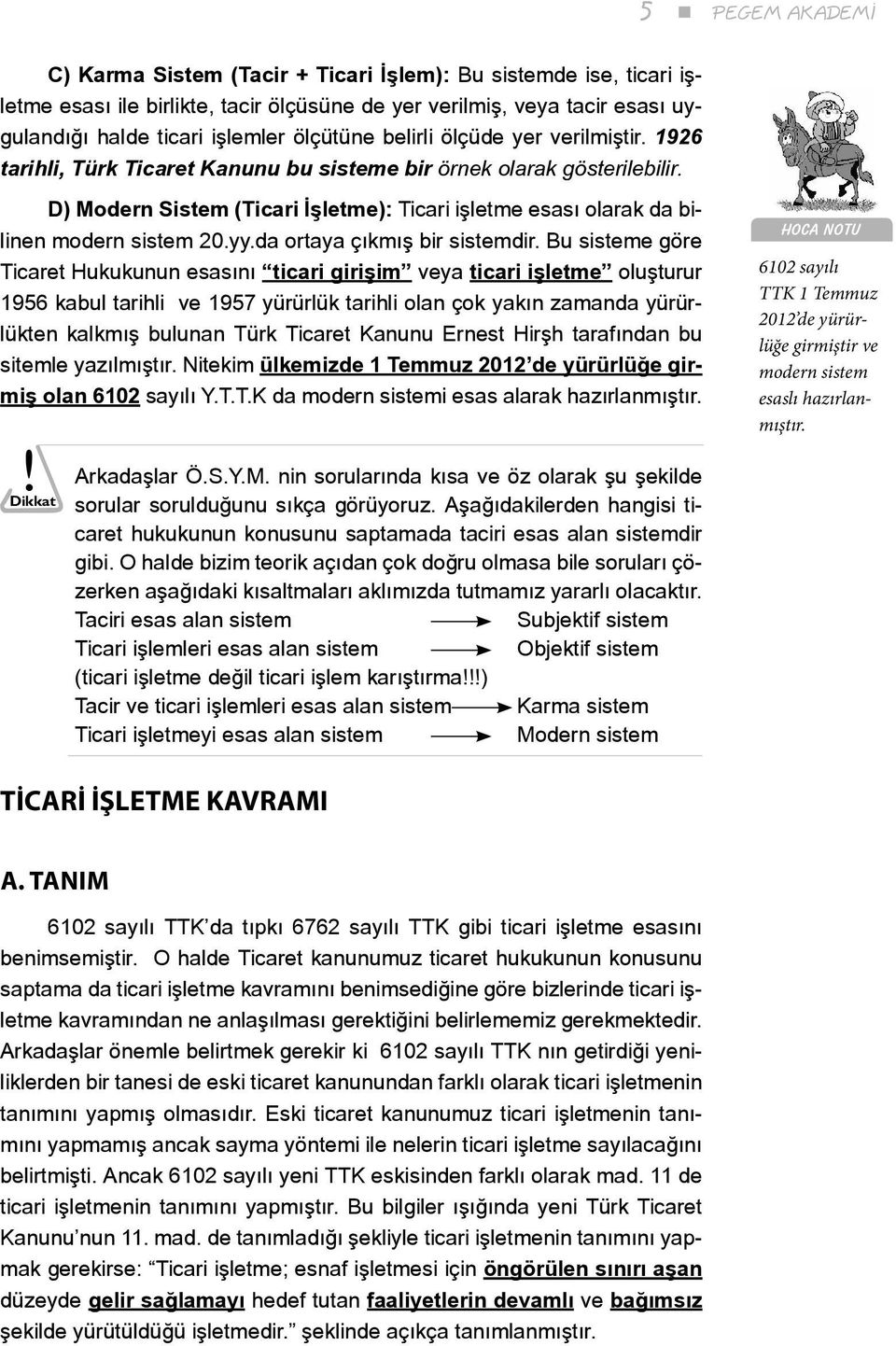 D) Modern Sistem (Ticari İşletme): Ticari işletme esası olarak da bilinen modern sistem 20.yy.da ortaya çıkmış bir sistemdir.