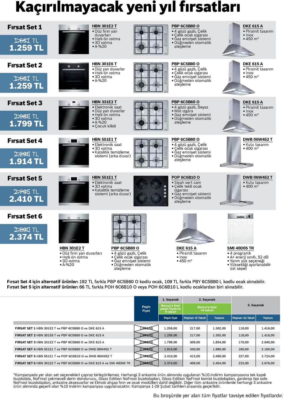 Fırsat Set 2 1.651 TL 1.