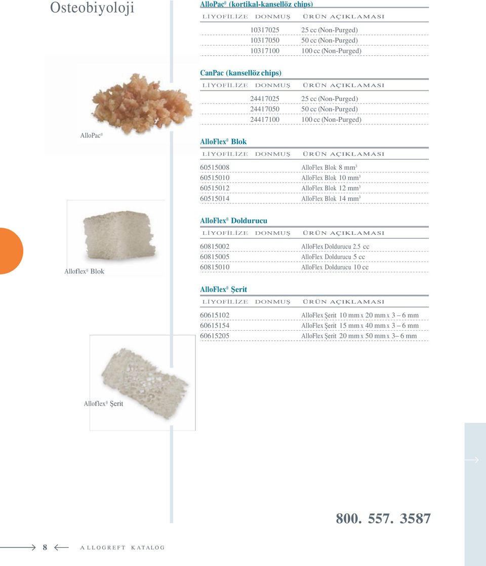 60515014 AlloFlex Blok 14 mm 3 AlloFlex Doldurucu Alloflex Blok 60815002 AlloFlex Doldurucu 2.