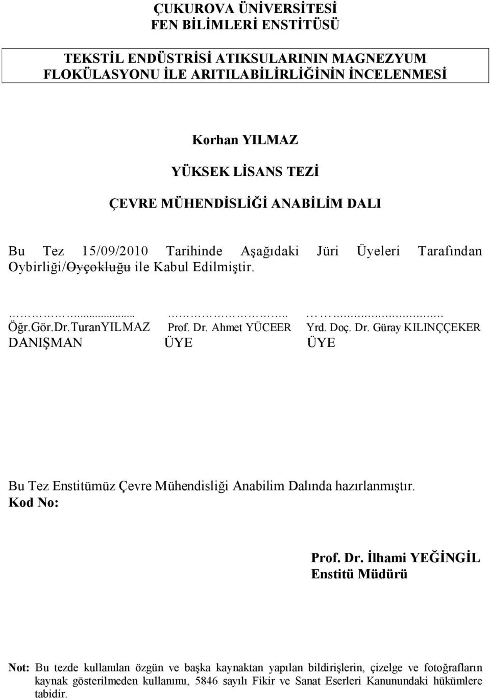 Ahmet YÜCEER Yrd. Doç. Dr.