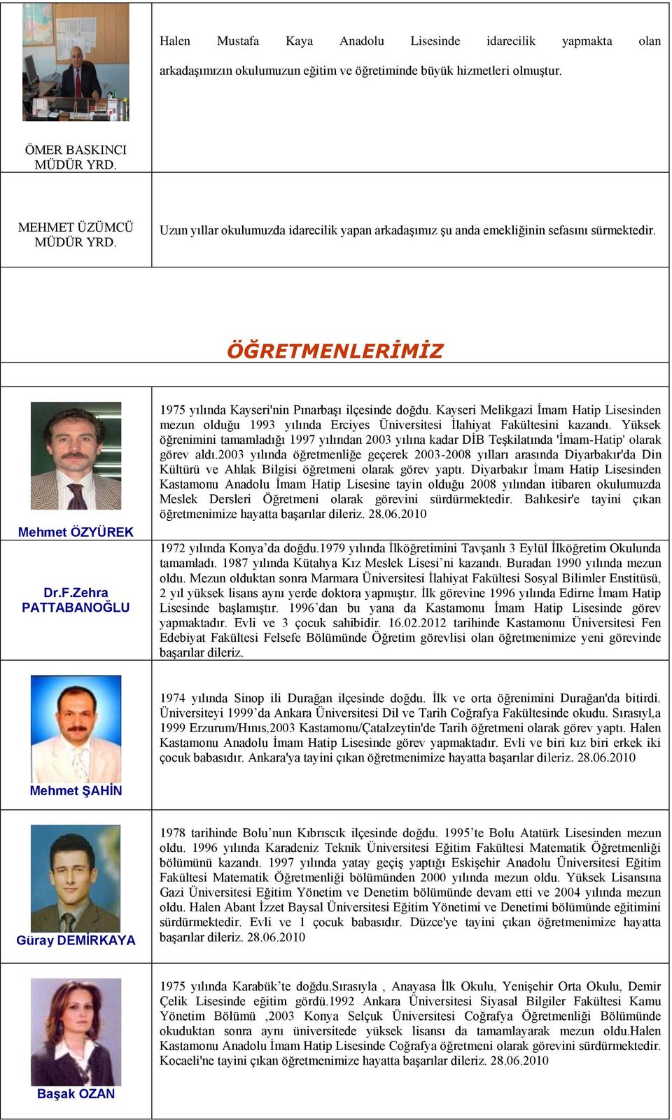 Zehra PATTABANOĞLU 1975 yılında Kayseri'nin Pınarbaşı ilçesinde doğdu. Kayseri Melikgazi İmam Hatip Lisesinden mezun olduğu 1993 yılında Erciyes Üniversitesi İlahiyat Fakültesini kazandı.