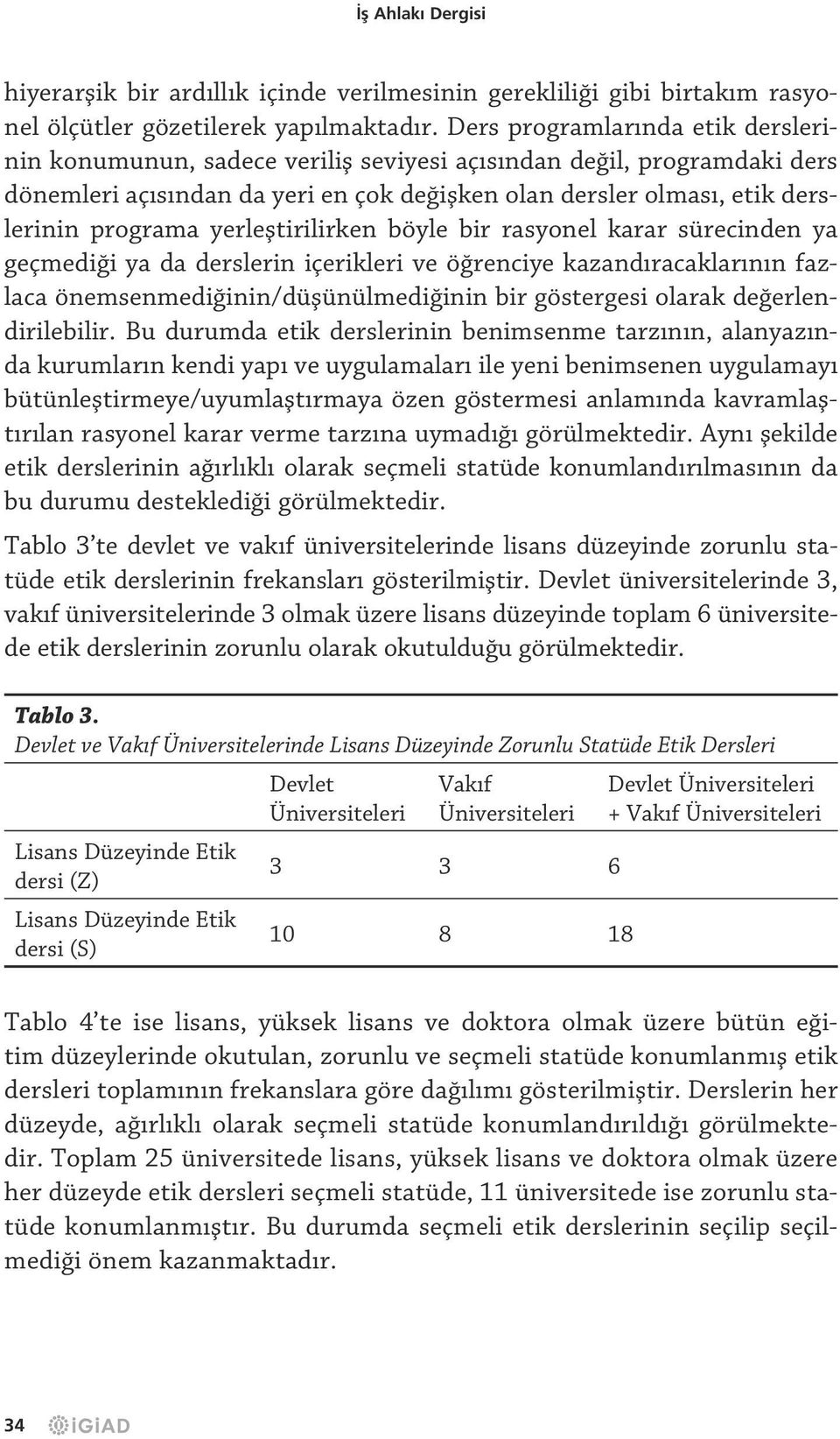 yerleştirilirken böyle bir rasyonel karar sürecinden ya geçmediği ya da derslerin içerikleri ve öğrenciye kazandıracaklarının fazlaca önemsenmediğinin/düşünülmediğinin bir göstergesi olarak