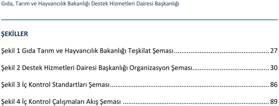 .. 27 Şekil 2 Destek Hizmetleri Dairesi Başkanlığı Organizasyon Şeması.