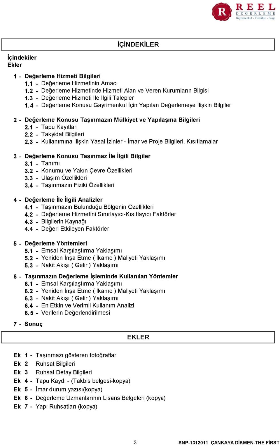 1 - Tapu Kayıtları 2.2 - Takyidat Bilgileri 2.3 - Kullanımına İlişkin Yasal İzinler - İmar ve Proje Bilgileri, Kısıtlamalar Değerleme Konusu Taşınmaz İle İlgili Bilgiler 3.1 - Tanımı 3.