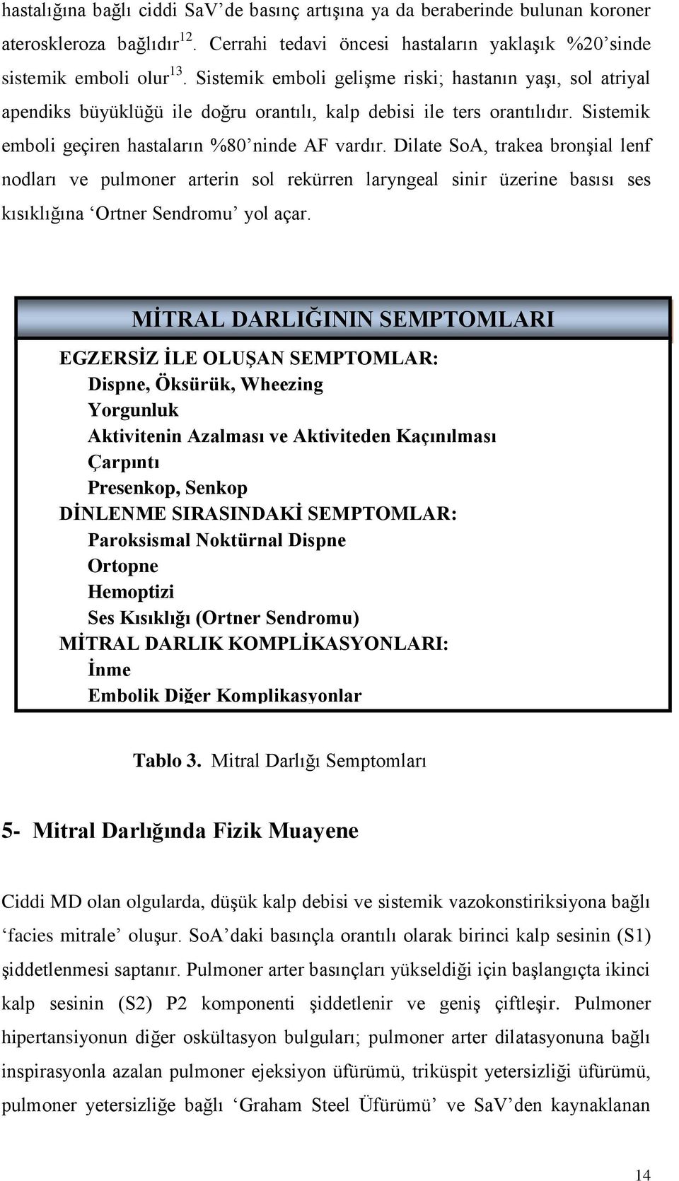 Dilate SoA, trakea bronşial lenf nodları ve pulmoner arterin sol rekürren laryngeal sinir üzerine basısı ses kısıklığına Ortner Sendromu yol açar.