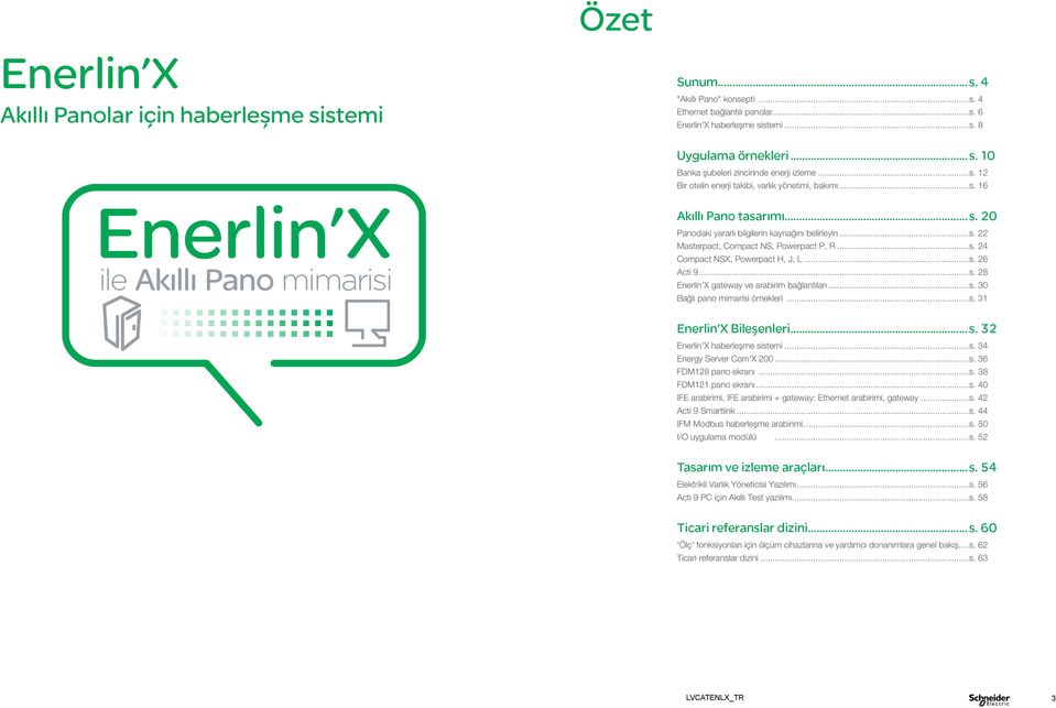 ..s. 24 Compact NSX, Powerpact H, J, L...s. 26 Acti 9...s. 28 nerlin X gateway ve arabirim bağlantıları...s. 30 Bağlı pano mimarisi örnekleri...s. 31 nerlin X Bileşenleri...s. 32 nerlin X haberleşme sistemi.