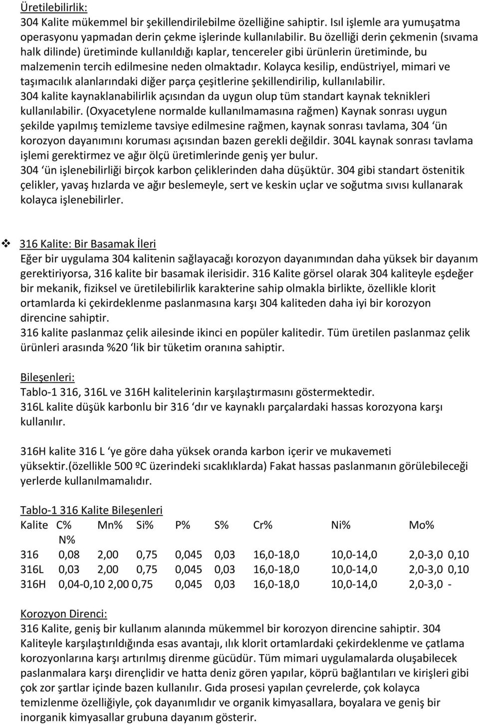 Kolayca kesilip, endüstriyel, mimari ve taşımacılık alanlarındaki diğer parça çeşitlerine şekillendirilip, kullanılabilir.