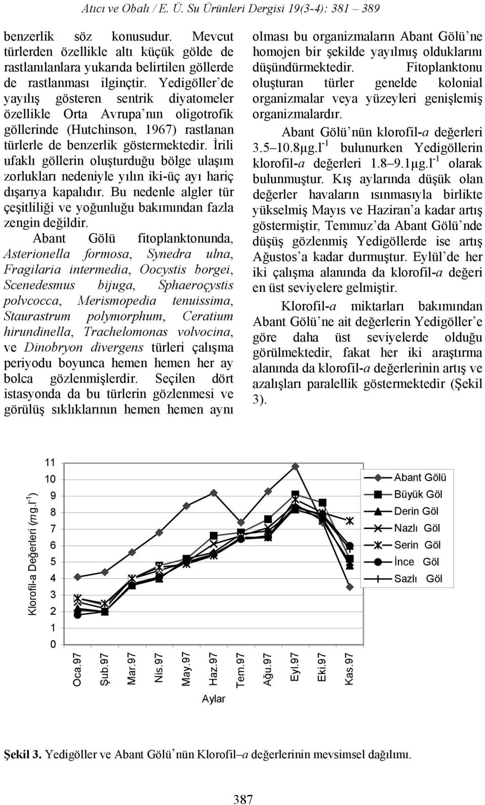 İrili ufaklı göllerin oluşturduğu bölge ulaşım zorlukları nedeniyle yılın iki-üç ayı hariç dışarıya kapalıdır. Bu nedenle algler tür çeşitliliği ve yoğunluğu bakımından fazla zengin değildir.