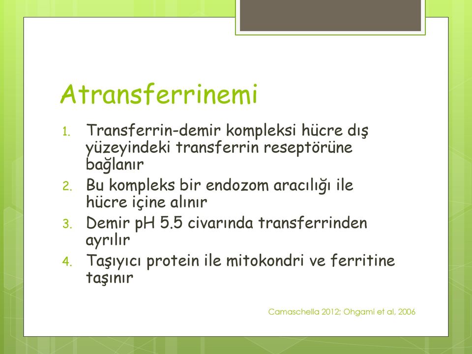 bağlanır 2. Bu kompleks bir endozom aracılığı ile hücre içine alınır 3.