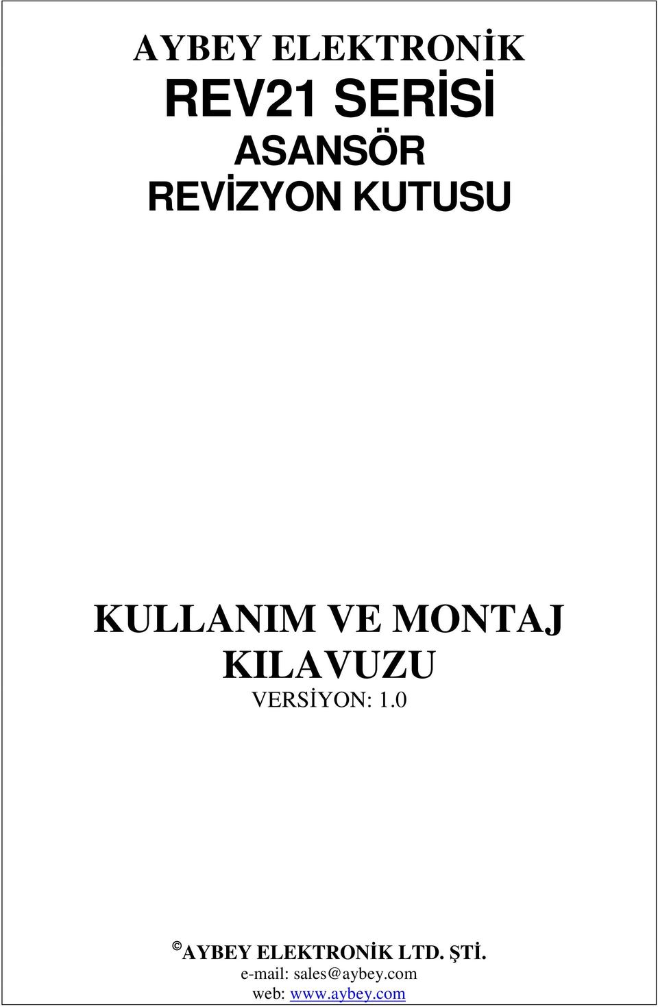 KILAVUZU VERSYON:.