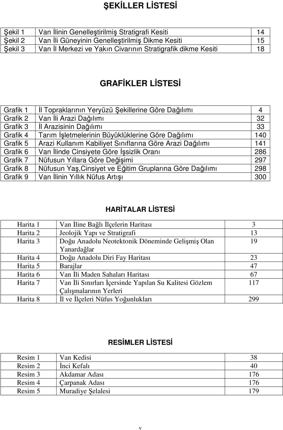 Büyüklüklerine Göre Dağılımı 140 Grafik 5 Arazi Kullanım Kabiliyet Sınıflarına Göre Arazi Dağılımı 141 Grafik 6 Van İlinde Cinsiyete Göre İşsizlik Oranı 286 Grafik 7 Nüfusun Yıllara Göre Değişimi 297