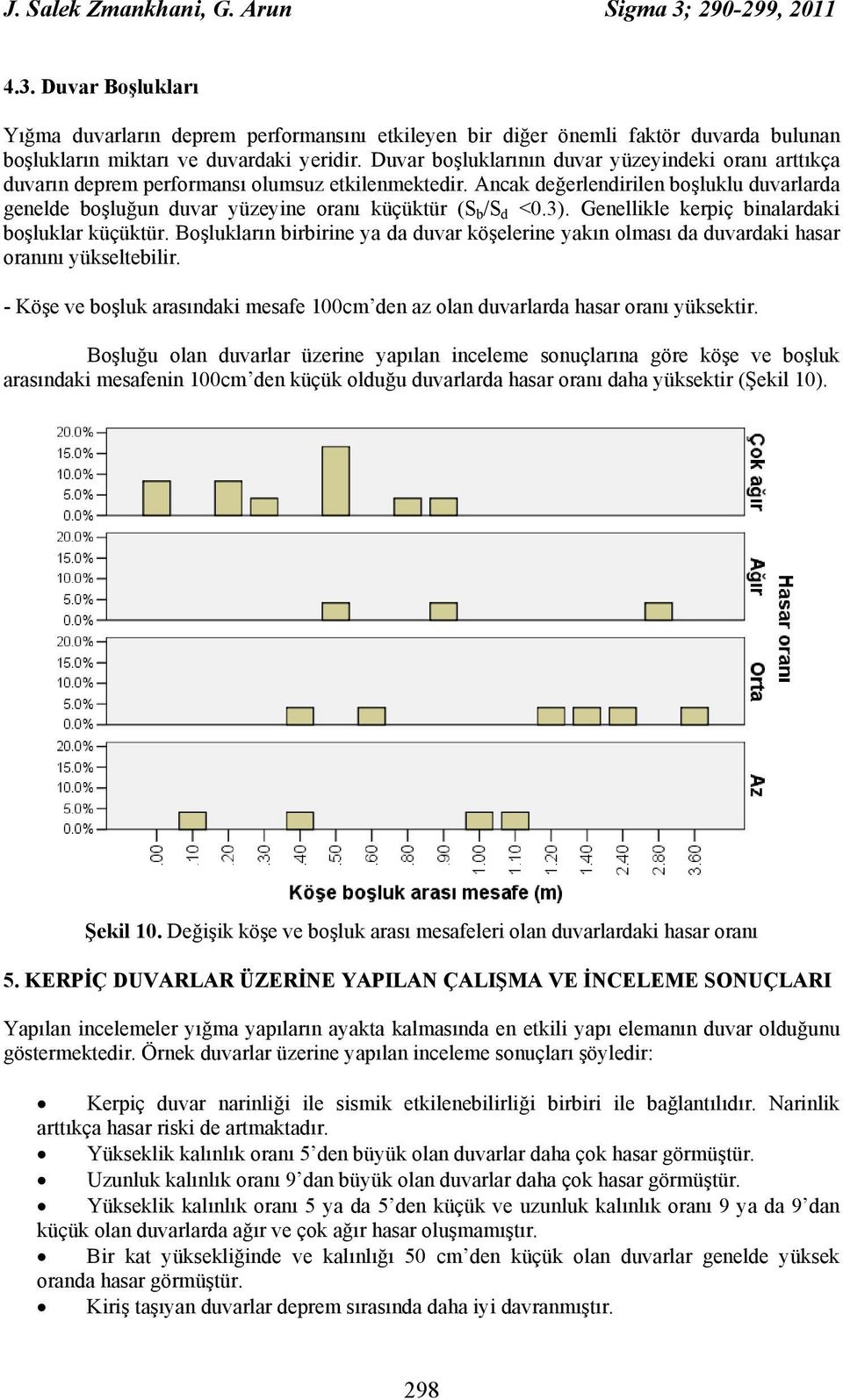 Ancak değerlendirilen boşluklu duvarlarda genelde boşluğun duvar yüzeyine oranı küçüktür (S b /S d <0.3). Genellikle kerpiç binalardaki boşluklar küçüktür.