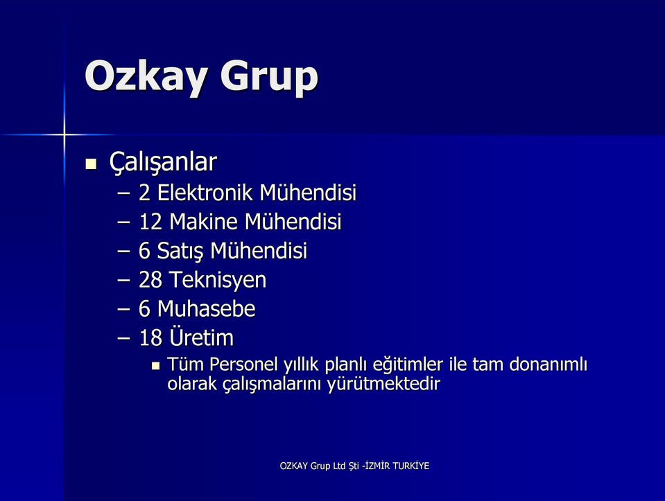 Muhasebe 18 Üretim Tüm Personel yıllık planlı