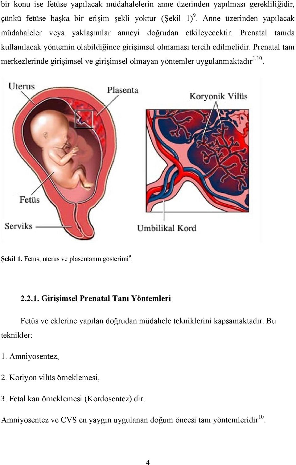 Prenatal tanı merkezlerinde girişimsel ve girişimsel olmayan yöntemler uygulanmaktadır 1,