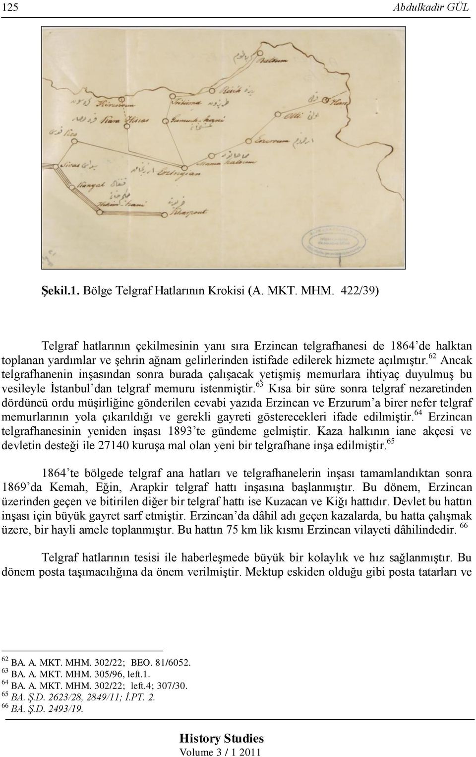 62 Ancak telgrafhanenin inşasından sonra burada çalışacak yetişmiş memurlara ihtiyaç duyulmuş bu vesileyle İstanbul dan telgraf memuru istenmiştir.