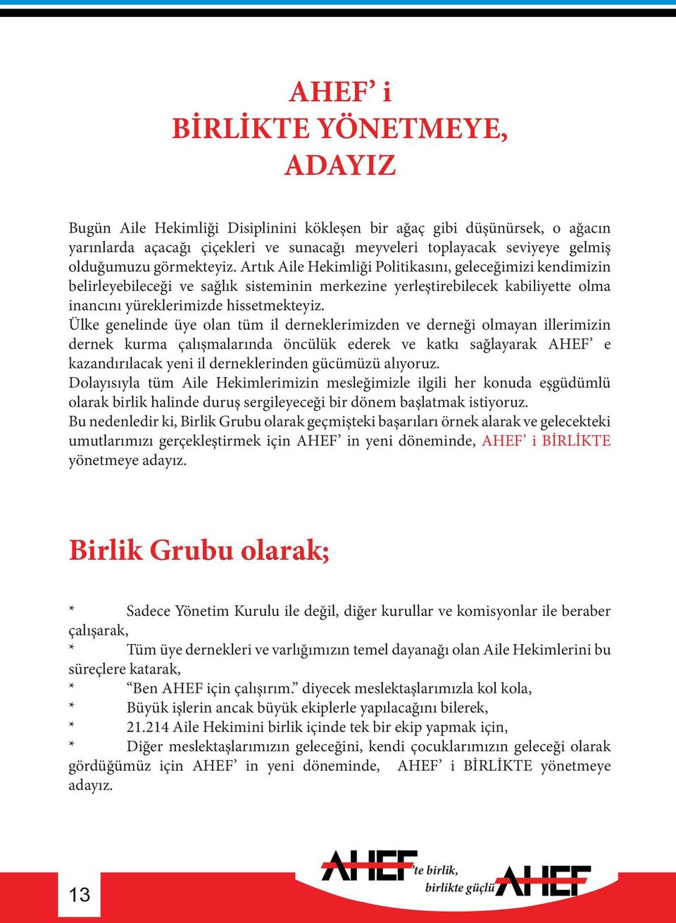 Ülke genelinde üye olan tüm il derneklerimizden ve derneği olmayan illerimizin dernek kurma çalışmalarında öncülük ederek ve katkı sağlayarak AHEF e kazandırılacak yeni il derneklerinden gücümüzü