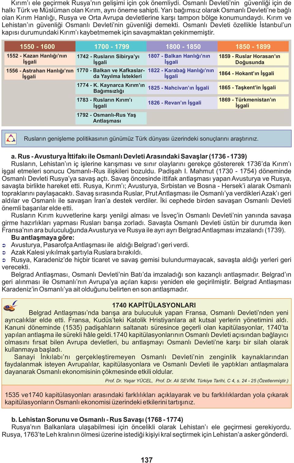 Kırım ve Lehistan ın güvenliği Osmanlı Devleti nin güvenliği demekti. Osmanlı Devleti özellikle İstanbul un kapısı durumundaki Kırım ı kaybetmemek için savaşmaktan çekinmemiştir.