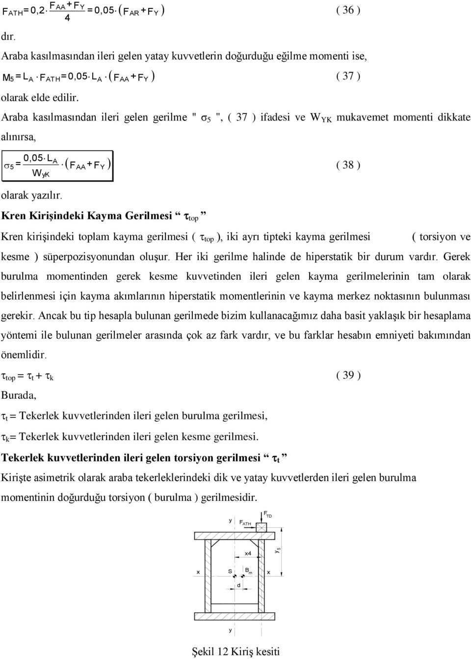 ren irişindeki ayma Gerilmesi top ren kirişindeki toplam kayma gerilmesi ( top ), iki ayrı tipteki kayma gerilmesi ( torsiyon ve kesme ) süperpozisyonundan oluşur.