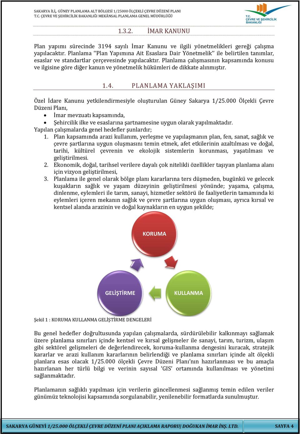 Planlama çalışmasının kapsamında konusu ve ilgisine göre diğer kanun ve yönetmelik hükümleri de dikkate alınmıştır. 1.4.