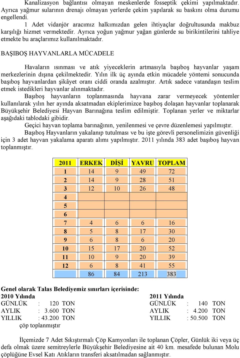 Ayrıca yoğun yağmur yağan günlerde su birikintilerini tahliye etmekte bu araçlarımız kullanılmaktadır.