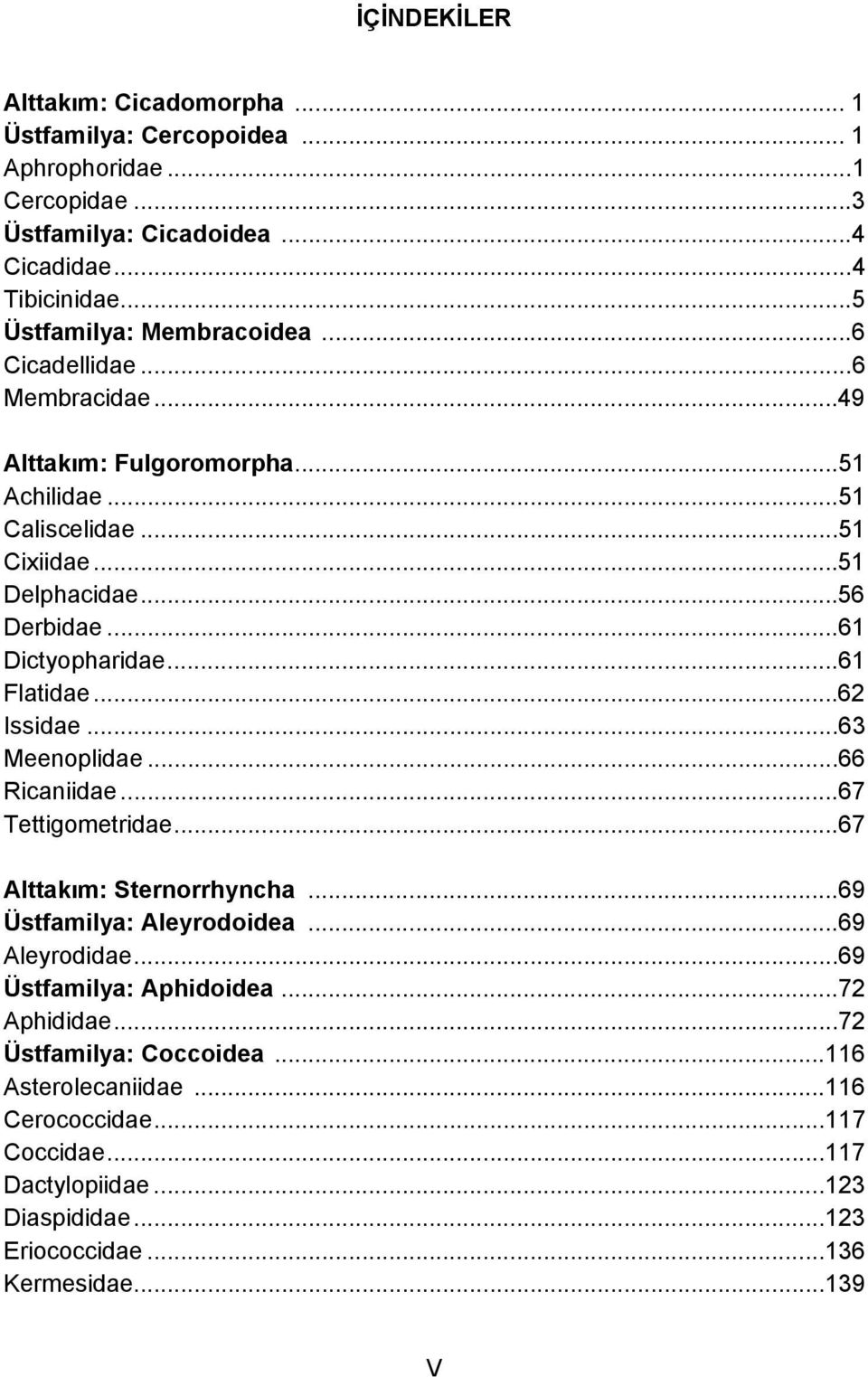 ..61 Dictyopharidae...61 Flatidae...62 Issidae...63 Meenoplidae...66 Ricaniidae...67 Tettigometridae...67 Alttakım: Sternorrhyncha...69 Üstfamilya: Aleyrodoidea...69 Aleyrodidae.