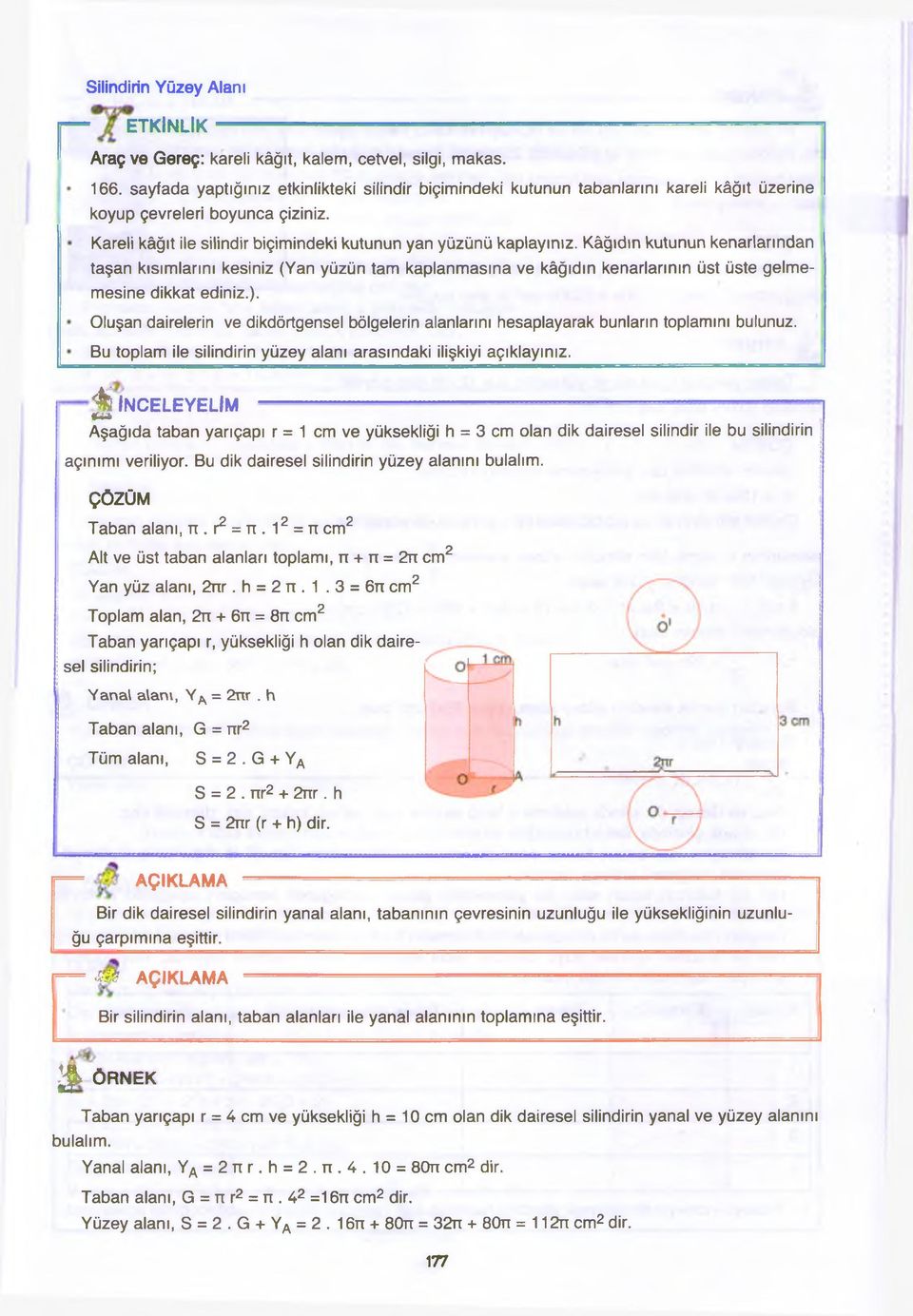 Kâğıdın kutunun kenarlarından taşan kısımlarını kesiniz (Yan yüzün tam kaplanmasına ve kâğıdın kenarlarının üst üste gelmemesine dikkat ediniz.).