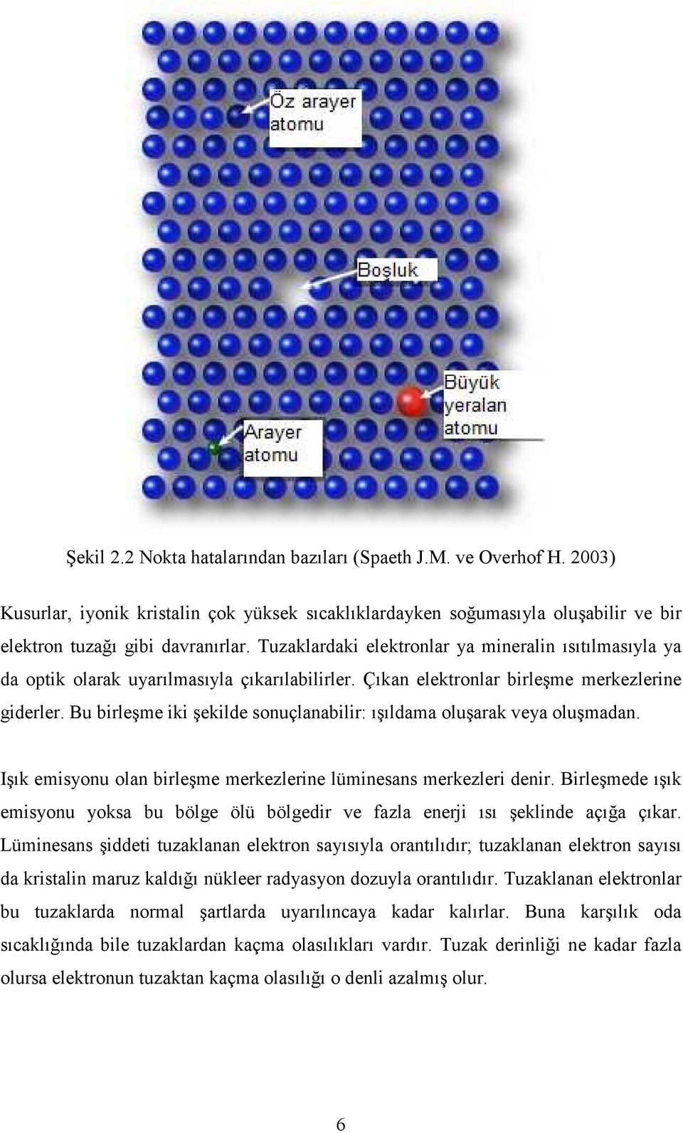 Bu birleşme iki şekilde sonuçlanabilir: ışıldama oluşarak veya oluşmadan. Işık emisyonu olan birleşme merkezlerine lüminesans merkezleri denir.